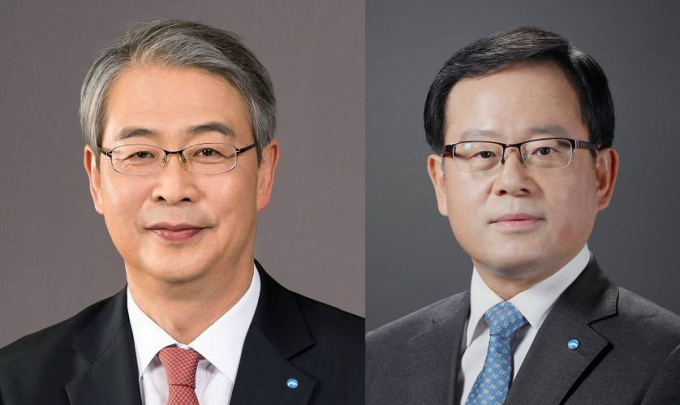 임종룡 금융위원장, 조병규 우리은행장 내정자/사진-우리금융 