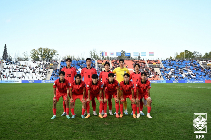 U20 월드컵에 출전한 대한민국팀. / 사진=대한축구협회