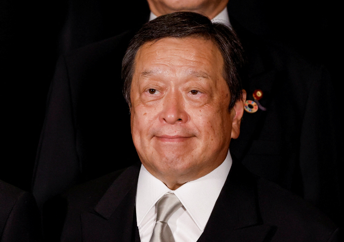 일본이 북한 인공위성 발사 통보와 관련해 파괴조치 명령을 내렸다. 사진은 하마다 야스카즈 일본 방위상. /사진=로이터