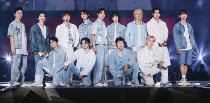 세븐틴은 지난 17~18일 교세라 돔 오사카와 27~28일 도쿄 돔에서 총 4회 팬미팅 '러브(LOVE)'를 열고 총 18만명을 끌어 모았다. /사진=뉴시스(플레디스 엔터테인먼트 제공)