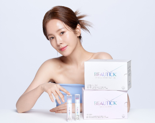 동원F&B가 이너뷰티 건강기능식품 전문 브랜드 뷰틱 신규 모델로 배우 한지민을 선정했다. /사진=동원F&B