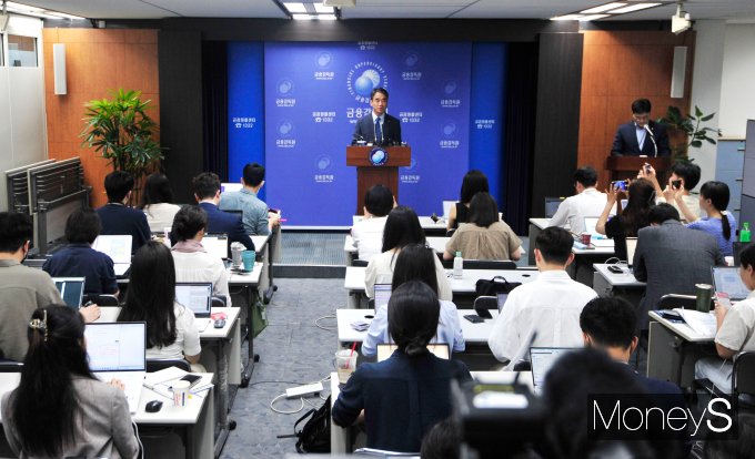 브리핑하는 함용일 금융감독원 부원장/사진=장동규 기자