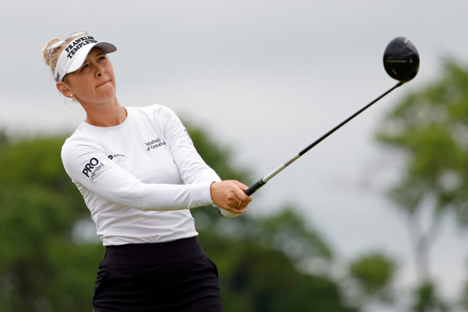 LPGA 투어에서 뛰는 제시카 코다가 허리 부상으로 당분간 대회 출전을 중단한다. 사진은 제시카 코다의 경기 모습. /사진= 로이터