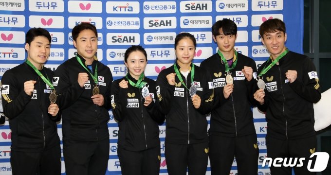 [사진] '20년 만에' 한국 탁구 세계선수권 '은메달 2, 동메달 1 쾌거'