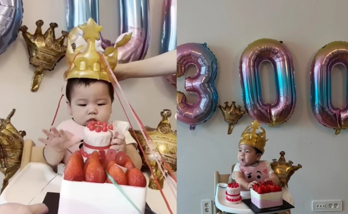 코미디언 홍현희와 제이쓴 부부의 아들 똥별이가 300일을 맞이했다. /사진=홍현희 인스타그램