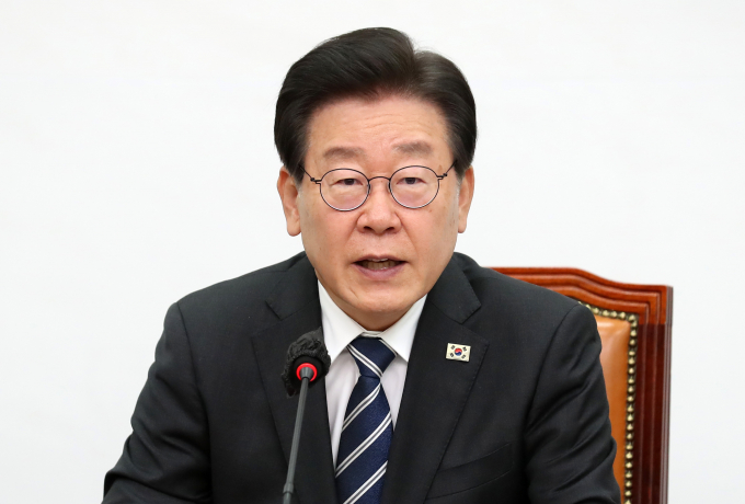 이재명 더불어민주당 대표가 1일 후원회를 열고 29분 만에 후원금 연간 한도인 1억5000만원을 채웠다. 사진은 지난 31일 서울 여의도 국회에서 열린 최고위원회의에서 발언하는 이재명 더불어민주당 대표. /사진=뉴시스
