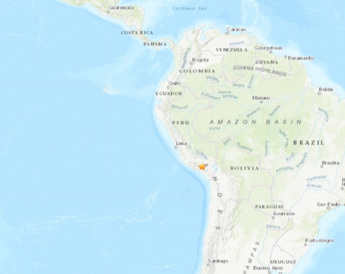 2일(현지시간) 페루 마카에서 규모 5.5의 지진이 발생했다고 미국 지질조사국(USGS)이 밝혔다. (USGS 홈페이지 갈무리) 2023.05.02.