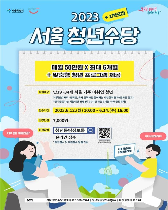 "월 50만원씩, 최대 6개월"… 서울시, 청년구직자에게 '통큰선물'