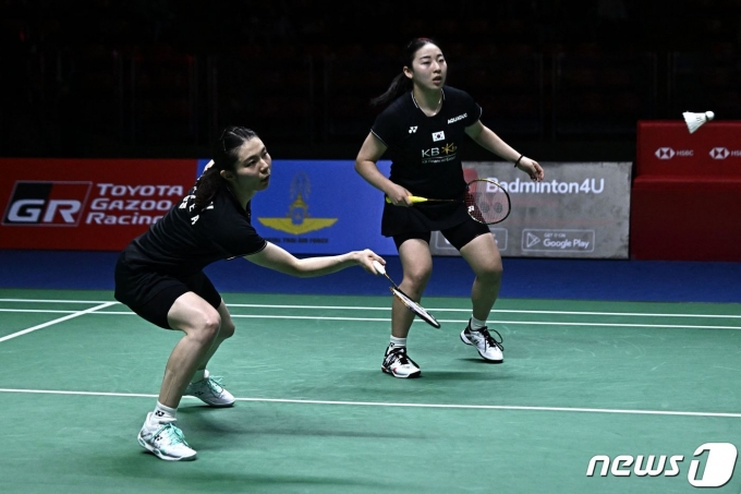 여자복식 김소영(왼쪽), 공희용 ⓒ AFP=뉴스1