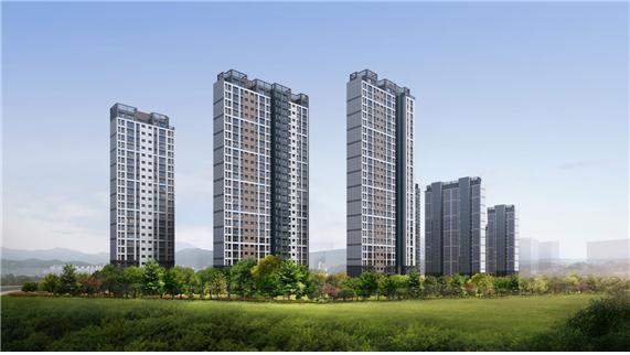 ‘월명공원 한라비발디 온더파크’ 투시도 /자료 제공=대성아이앤디