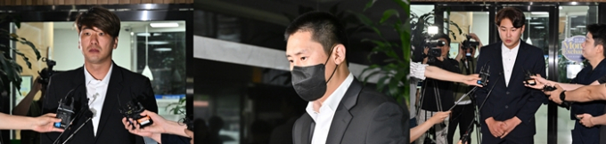 WBC 대회 기간 음주 논란의 당사자들이 KBO 징계를 확정받았다. 사진은 왼쪽부터 김광현, 이용찬, 정철원. /사진=뉴스1