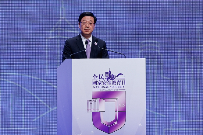 존 리 홍콩 행정장관이 오는 11월 미국을 방문할 예정인 가운데 미국 의회에서 그의 입국을 금지해야 한다는 주장이 나왔다. 사진은 리 행정장관. /사진=로이터