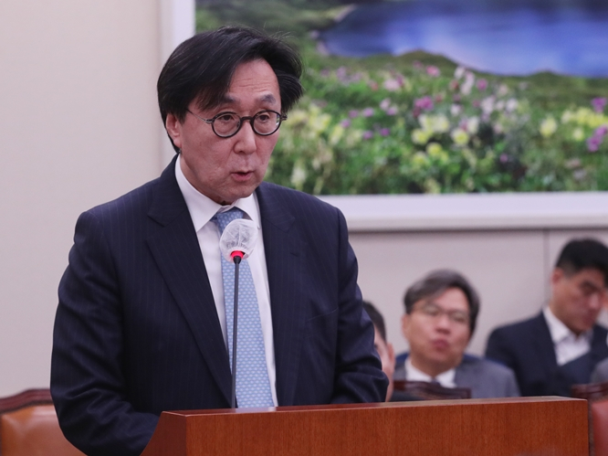 장호진 외교부 제1차관이 러시아를 방문해 한반도 정세 등에 대해 의견을 나눴다고 외교부가 8일 밝혔다. 사진은 장 차관이 지난달 9일 서울 여의도 국회에서 열린 외교통일위원회 전체회의에서 업무보고하는 모습. /사진=뉴스1