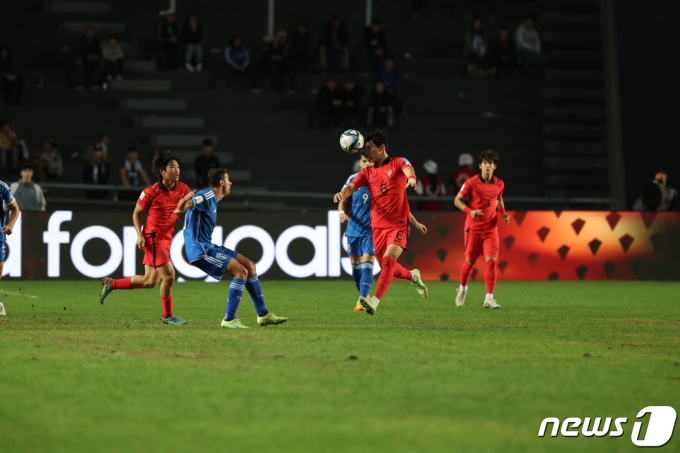 한국 U20 대표팀이 이탈리아와 1-1로 팽팽히 맞서고 있다. 2023.6.9/뉴스1