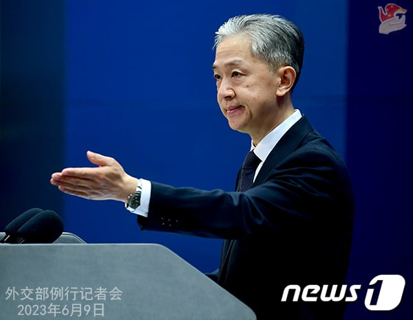 왕원빈 중국 외교부 대변인. (중국 외교부)