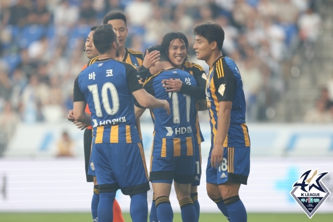 K리그1 선두를 질주한 울산 현대. (한국프로축구연맹 제공)