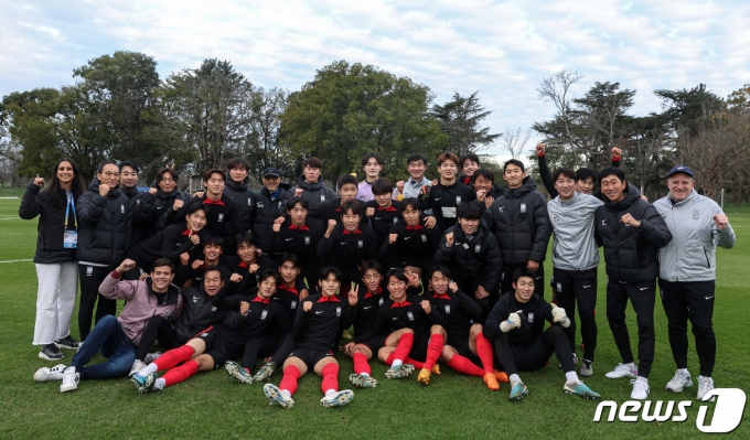 [사진] U20 대표팀 '파이팅'