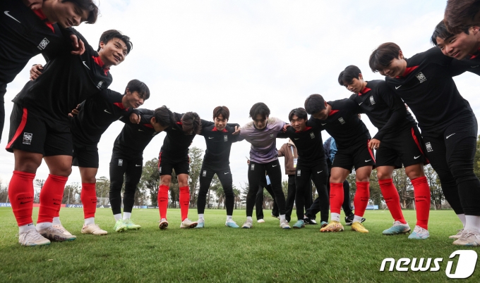 [사진] U20 대표팀 '마지막까지 최선을 다 하자'