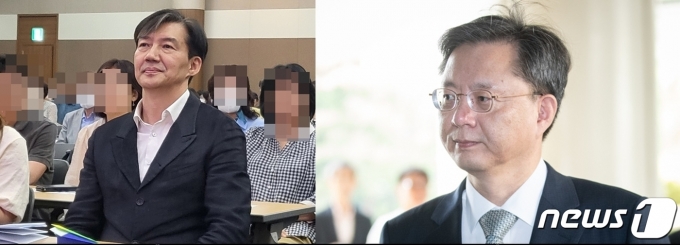 박근혜 정부의 우병우 청와대 민정수석(오른쪽)과 문재인 정부의 조국 민정수석. ⓒ 뉴스1