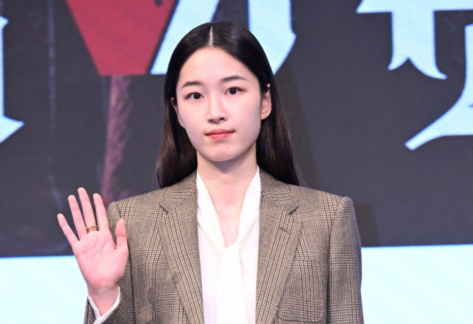 배우 원지안의 넷플릭스 오리지널 시리즈 '오징어 게임 시즌2' 출연설이 불거졌다. 사진은 지난 26일 서울 구로구 더 세인트에서 열린 KBS2 새 월화극 '가슴이 뛴다' 제작발표회에서의 배우 원지안./사진=kbs2 제공