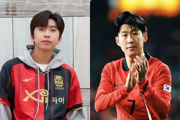 축구선수 손흥민과 가수 임영웅이 한 팀을 맺고 아마추어 축구 경기에 나섰다는 목격담이 확산됐다. /사진=임영웅, 손흥민 공식 인스타그램