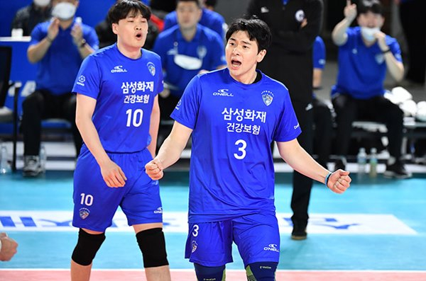 남자 프로배구 삼성화재가 새 주장으로 세터 노재욱을 선임했다. /사진=한국배구연맹 제공