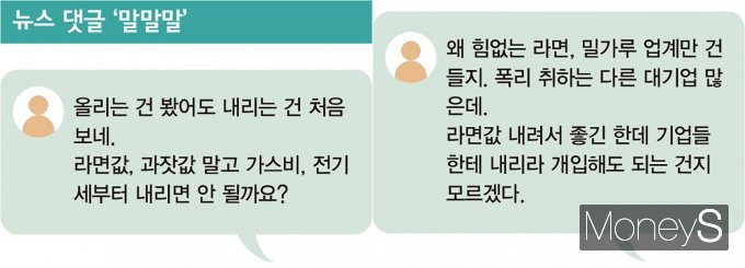 정부는 왜 라면·소주를 저격했을까