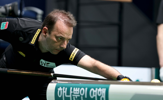 다니엘 산체스가  ‘하나카드 PBA 챔피언십’ 32강에 진출했다. /사진=PBA