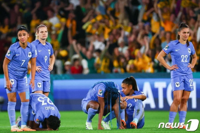 호주에 패해 월드컵 4강 진출이 무산된 프랑스, ⓒ AFP=뉴스1