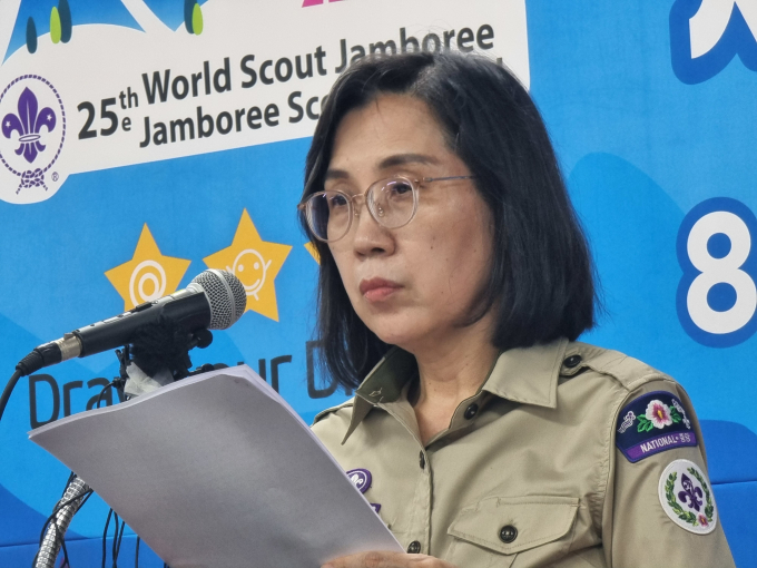  2023 새만금 세계 스카우트 잼버리 대회 조직위원회 공동위원장이었던 김현숙 여성가족부 장관이 현장을 지키지 않은 것으로 알려졌다.  /사진=뉴스1