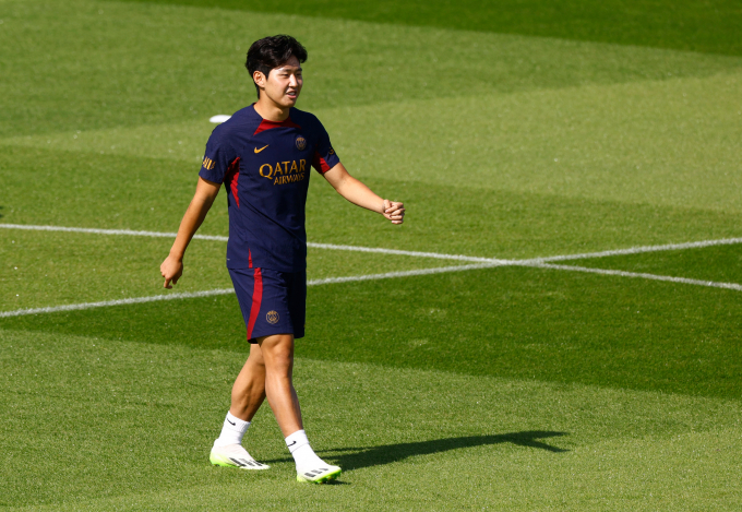 프랑스 프로축구 PSG 이강인이 왼쪽 대퇴사두근 부상을 당했다. /사진= 로이터