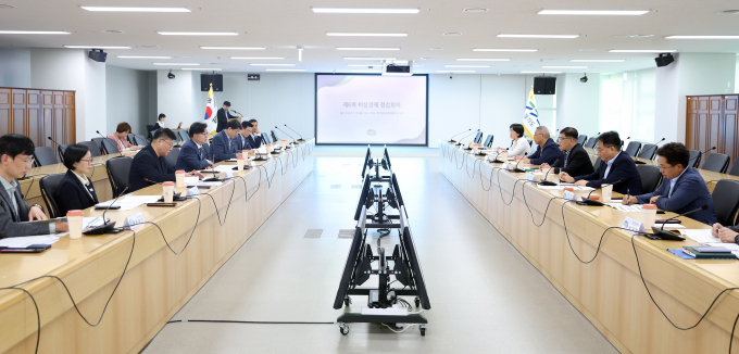 경기도는 염태영 경제부지사 주재로 18일 경기도청에서 '제6차 비상경제 점검회의'를 열고 중소기업·소상공인 지원 대책 추진상황을 점검하고 현장 의견을 들었다. / 사진제공=경기도