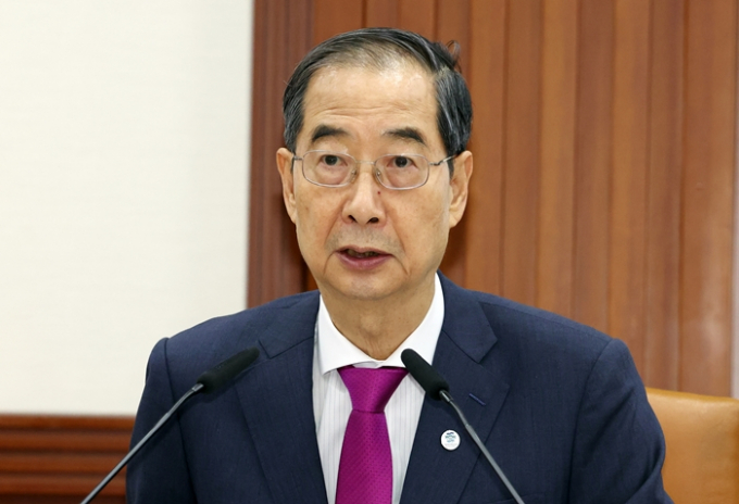헌정사상 최초로 국무총리의 해임건의안이 가결됐다. 사진은 한덕수 국무총리의 모습. /사진=뉴스1