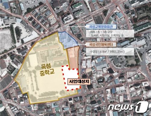                           곡성복합학교시설 부지/뉴스1