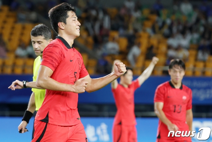[사진] 전반 대량득점으로 승기 잡은 대한민국