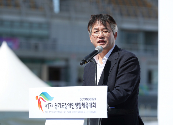 경기도 장애인생활체육인들의 축제인 '제17회 경기도장애인생활체육대회 2023 고양'의 개회식이 9월 22일 오전 10시 30분 고양특례시(시장 이동환) 고양종합운동장에서 열렸다. / 사진제공=고양특례시