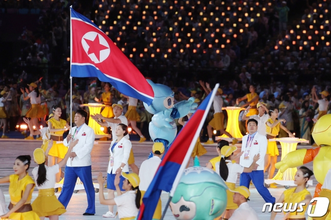 [사진] 항저우 아시안게임 참가하는 北