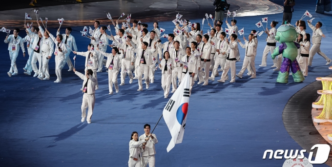 [사진] 항저우 아시안게임 대한민국 선수단 입장