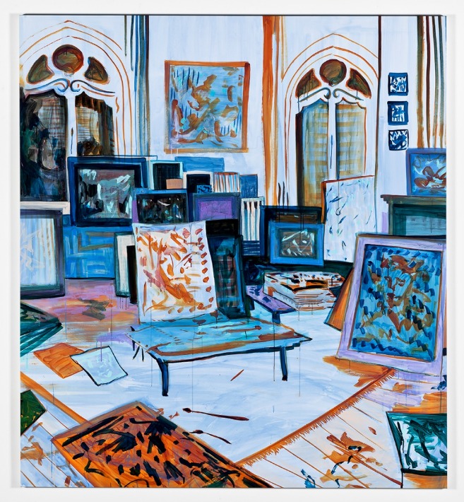 Without Pause, 2023, Acrylic and ink on canvas, 213.4 x 193 cm (가나아트 제공)