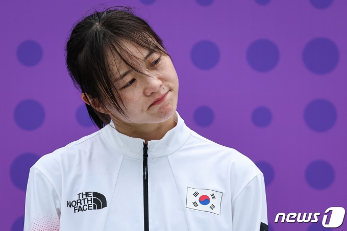 [사진] 한국 첫 메달 김선우 '너무 아쉬워'