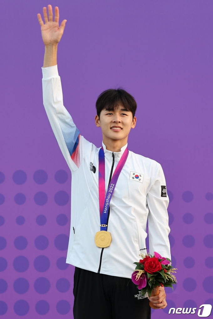 [사진] '아시안게임 2연패' 전웅태의 위엄