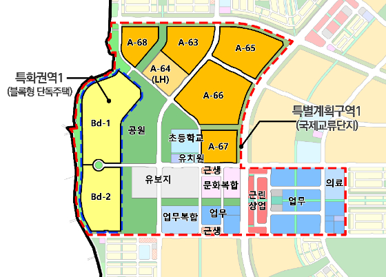 평택고덕 국제교류단지 토지이용계획도./자료제공=LH 