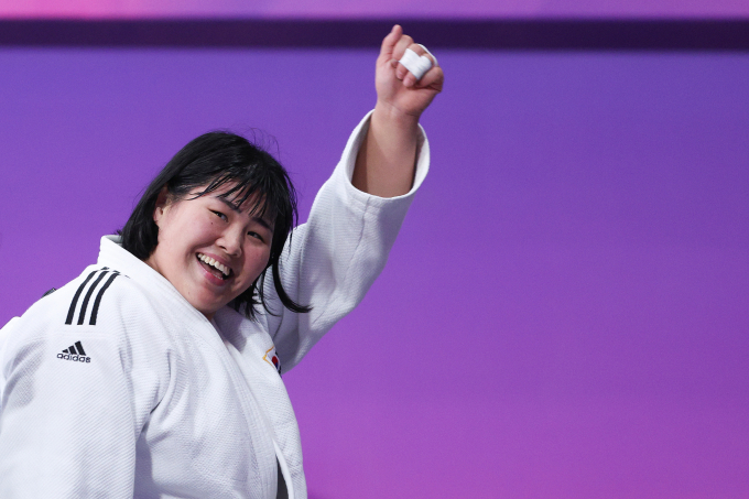 김하윤이 항저우 아시안게임 유도 여자부 78kg 이상급에서 금메달을 따냈다. /사진= 뉴스1