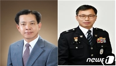 경찰 치안감 승진자. 김희중 행정안전부 경찰국장, 김수환 공공안녕정보국장 ⓒ 뉴스1