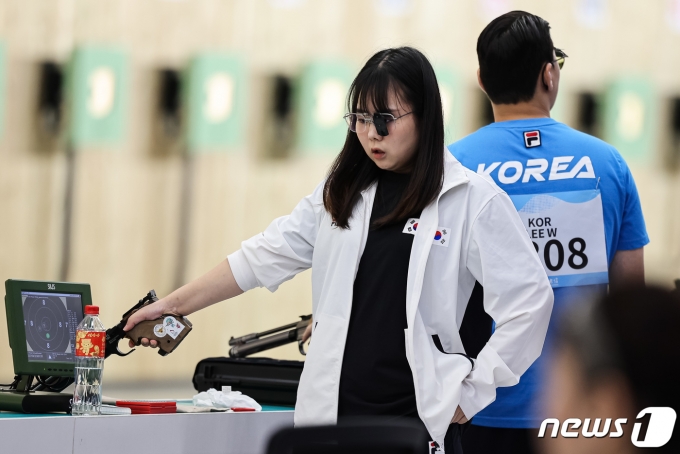 [사진] 심호흡하는 김보미
