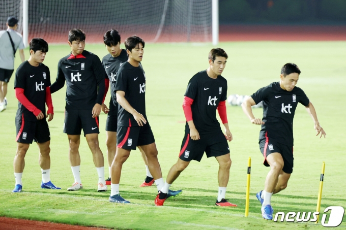 [사진] 금메달 사냥 나선 아시안게임 축구대표팀