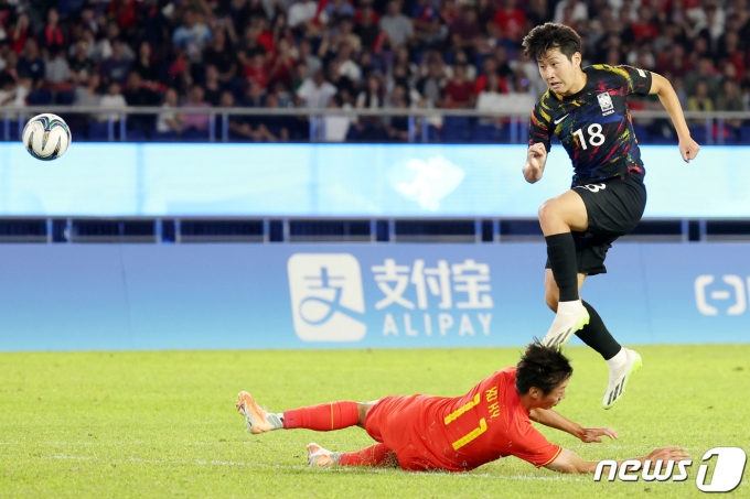 [사진] 슛 날리는 이강인