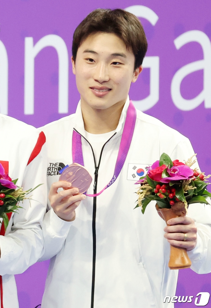 [사진] 우하람, 남자 1ｍ 스프링보드 3위…개인통산 10번째 메달