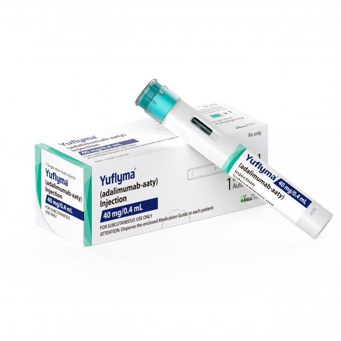셀트리온이 유플라이마의 두 가지 용량제형의 FDA 허가로 기존 40mg/0.4mL 포함 총 3가지 용량제형의 고농도 아달리무맙 제품 라인업을 갖췄다. /사진=셀트리온