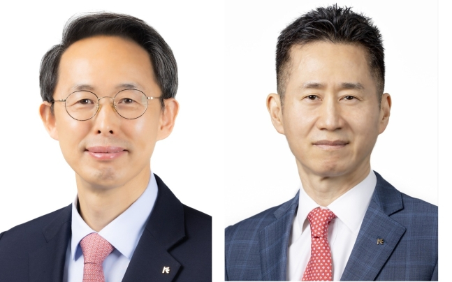 (왼쪽부터) 황기연 수출입은행 신임 상임이사와 이동훈 신임 본부장. 